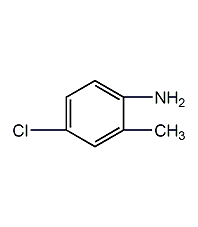 4-chloro-2-methylaniline structural formula