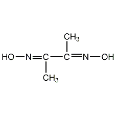 dimethyl glycoxime structural formula