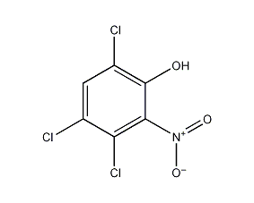 3,4,6-Trichloro-2-nitrophenol structural formula