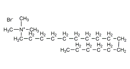 hexadecyltrimethylammonium bromide structural formula